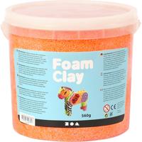 Foam Clay ®, neon oranje, 560 gr/ 1 emmer - thumbnail