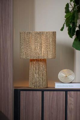 Light & Living Japandi tafellampPitino bruin Ø 31,5cm - 1883184