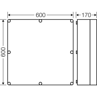 Hensel 2000006 Lege behuizing Kunststof 1 stuk(s) Hensel 2000006 Lege behuizing Kunststof 1 stuk(s)