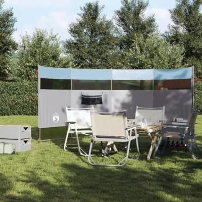 Windscherm camping waterdicht 366x152x152 cm blauw Windscherm camping waterdicht 366x152x152 cm blauw