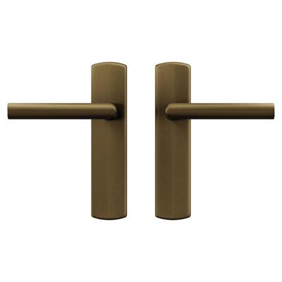 AXA deurkruk Milan met schild Curve brons