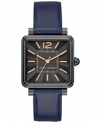 Horlogeband Marc by Marc Jacobs MJ1524 Leder Blauw 16mm