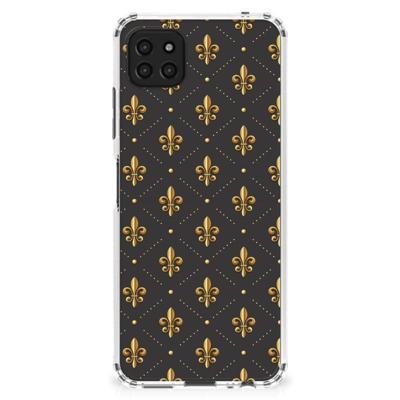 Samsung Galaxy A22 5G Doorzichtige Silicone Hoesje Franse Lelie Samsung Galaxy A22 5G Doorzichtige Silicone Hoesje Franse Lelie