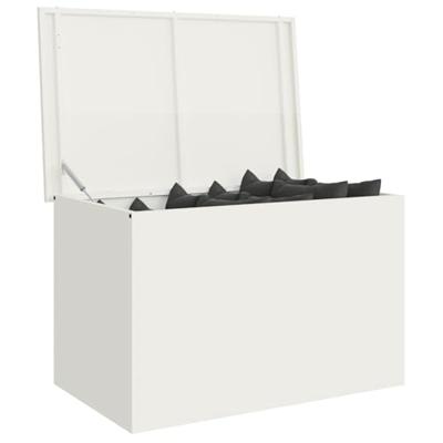 Buitenopslagdoos Wit 80 x 50.5 x 50 cm Koudgewalst staal