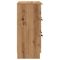Dressoir 60x30x70 cm bewerkt hout artisan eikenkleurig - thumbnail