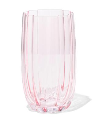 HEMA Vaas ⌀8x15.5cm glas roze