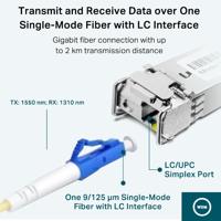 TP-Link TL-SM321A netwerk transceiver module Vezel-optiek 1250 Mbit/s SFP - thumbnail