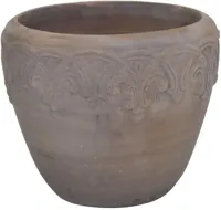 Mega Collections Bloempot Mystic Swirl - Ø60 x H47 - Bruin - thumbnail