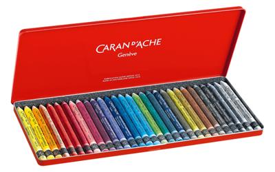 Caran Dache Caran d'ache neocolor ii, l: 10 cm, dikte 8,5 mm, diverse kleuren, 30 stuk/ 1 doos - thumbnail