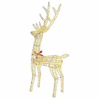 3D Rendier Warmwit 128 cm PET - thumbnail