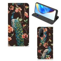 Xiaomi Mi 10T | 10T Pro | Hoesje maken | Pauw met Bloemen - thumbnail