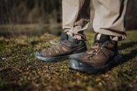 Salomon X ULTRA 360 LEATHER GORE-TEX Lage Wandelschoen Heren Dark Earth/Delicioso/Sharkskin 8,5 - thumbnail