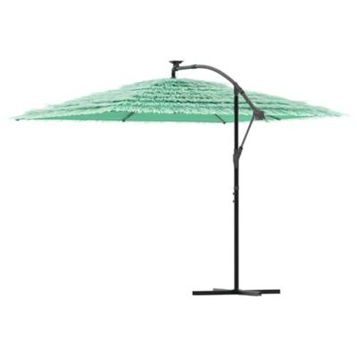 VidaXL Parasol met stalen paal 290x290x238 cm groen