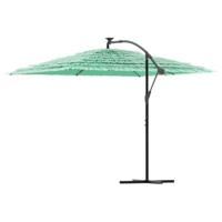 VidaXL Parasol met stalen paal 290x290x238 cm groen - thumbnail