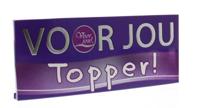 Voor Jou! Wensreep topper 70 Gram - thumbnail