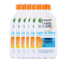 Garnier Ambre Solaire Light & Silky Zonnebrandcreme SPF 20 - Voordeelverpakking 6x 200ml - thumbnail