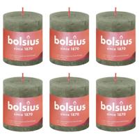 Bolsius rustiek stompkaars 80/68 fresh olive a4 - thumbnail
