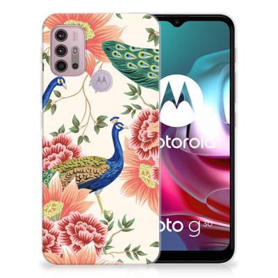 TPU Hoesje voor Motorola Moto G30 | G10 Pink Peacock