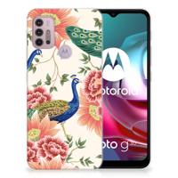 TPU Hoesje voor Motorola Moto G30 | G10 Pink Peacock - thumbnail