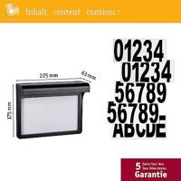 Paulmann 95388 4000870953884 Huisnummerlamp op zonne-energie Energielabel: G (A - G) 0.05 W Warmwit Zwart - thumbnail