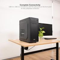 ATX Semi-toren doos TooQ TQC-5701U3C-B Zwart - thumbnail