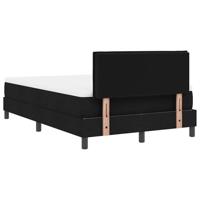 Boxspringbed met matras met matras Zwart 120 x 200 cm Stof - thumbnail