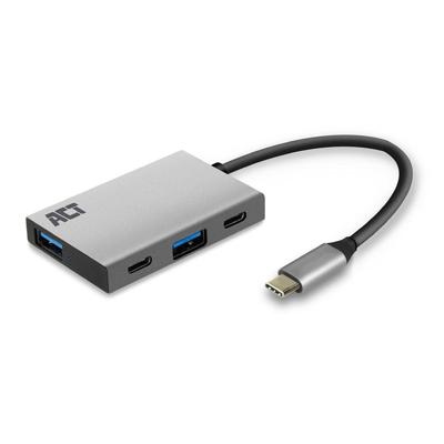 ACT Connectivity USB-C Hub 4-Port met 2x USB-C en 2x USB-A usb-hub ACT Connectivity USB-C Hub 4-Port met 2x USB-C en 2x USB-A usb-hub
