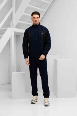 Lacoste Waterafstotend Trainingspak Heren Donkerblauw - Maat L - Kleur: Donkerblauw | Soccerfanshop