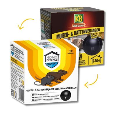 KB Muizenverjager en Rattenverjager Elektromagnetisch 130m²
