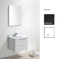 Badkamermeubelset Sanilux Roma 60x46x50 cm Hoogglans Antraciet - thumbnail