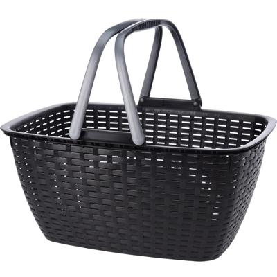 Mand Met Handvaten 43X30X21.5Cm Antraciet Mand Met Handvaten 43X30X21.5Cm Antraciet