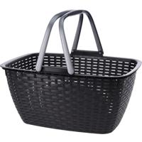 Mand Met Handvaten 43X30X21.5Cm Antraciet - thumbnail