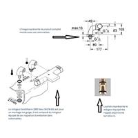 GROHE Grohtherm 2000 badkraan thermostatisch met staande koppelingen chroom 34176001 - thumbnail