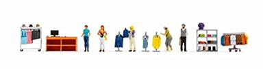 NOCH 16241 H0 Themaset figuren kledingzaak figuren Geverfd