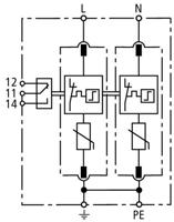 DEHN 952205 DG M TN 275 FM Overspanningsveilige afleider Overspanningsbeveiliging voor: Verdeelkast 40 kA 1 stuk(s) - thumbnail