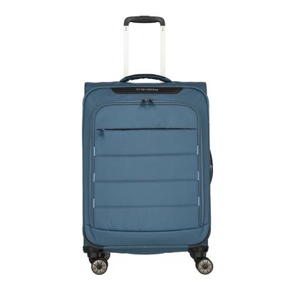 Travelite Skaii 4 Wiel Trolley M Expandable Blue/Lightblue Travelite Skaii 4 Wiel Trolley M Expandable Blue/Lightblue