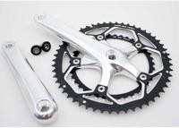 crankstel Race 8 9v 53 39 alu zilver - thumbnail