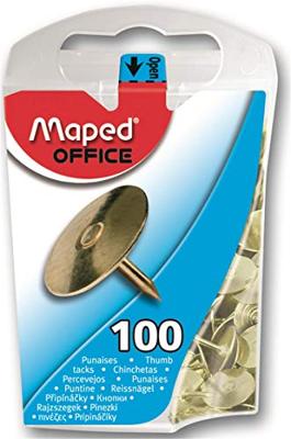 Punaises maped messing 100st