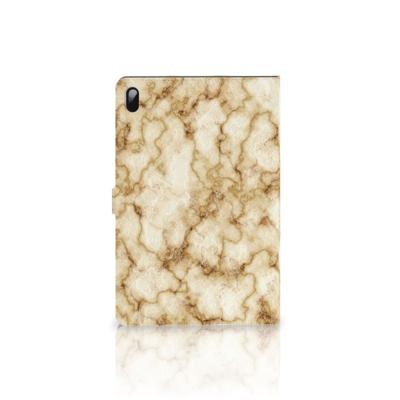 Samsung Galaxy Tab S7 FE | S7+ | S8+ Leuk Tablet hoesje Marmer Goud