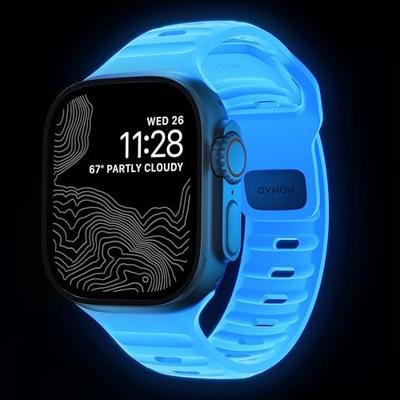 NOMAD Sport Band V2, voor Apple Watch 42 / 44 / 45 / 49 mm, duurzame, waterdichte horlogeband, 38/40/41 mm, Kunststof, Geen edelsteen