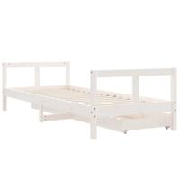 Kinderbedframe met lades 80x200 cm massief grenenhout - thumbnail