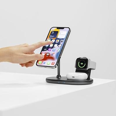 Hama 3in1 Draadloos Oplaadstation MagCharge Multi Voor IPhone AirPods En Watch