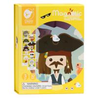 Classic World world magneetkoffer foto gezichten geel - thumbnail