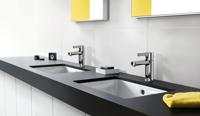 Hansgrohe Metris S wastafelkraan met waste chroom 31060000 - thumbnail