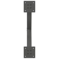 Eettafelpoten 2 st X-vormig 50x(72-73) cm staal antraciet - thumbnail