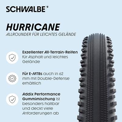 Schwalbe Buitenband 29-2.00(50-622) hurricane performance zwart - thumbnail