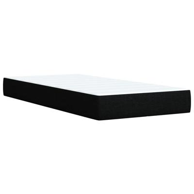 Boxspring met matras stof zwart 100x200 cm