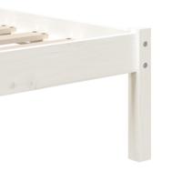 Bedframe massief hout wit 90x190 cm - thumbnail