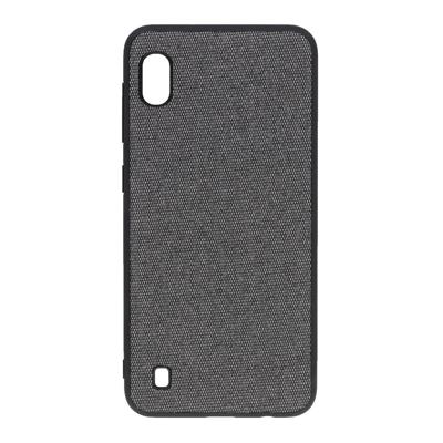 Shop4 - Samsung Galaxy A10 Hoesje - Harde Back Case Denim Grijs Shop4 - Samsung Galaxy A10 Hoesje - Harde Back Case Denim Grijs