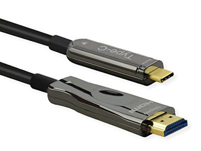 ROLINE USB type C - HDMI (AOC) adapterkabel, M/M, 4K60,, 30 m